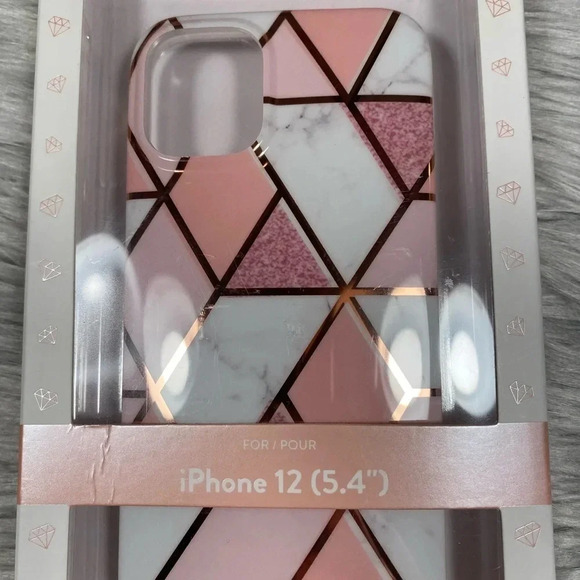 🆕 Pretty Case Club Marble & Line IPhone 12 Case - Picture 3 of 3